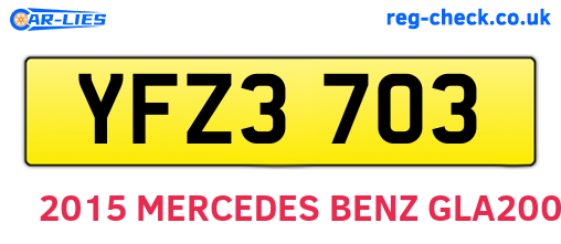 YFZ3703 are the vehicle registration plates.