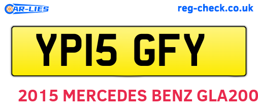 YP15GFY are the vehicle registration plates.
