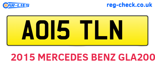 AO15TLN are the vehicle registration plates.