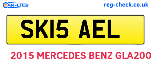 SK15AEL are the vehicle registration plates.
