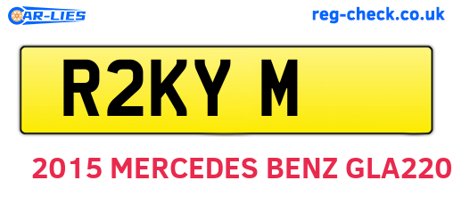 R2KYM are the vehicle registration plates.