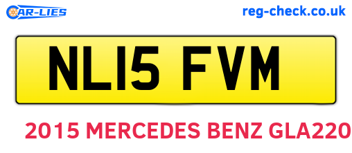 NL15FVM are the vehicle registration plates.