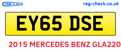 EY65DSE are the vehicle registration plates.