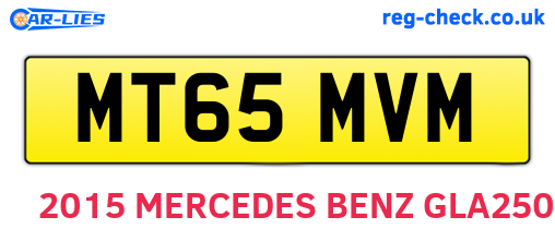 MT65MVM are the vehicle registration plates.