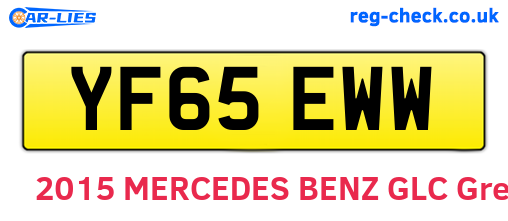YF65EWW are the vehicle registration plates.