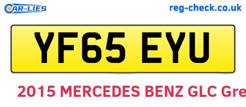 YF65EYU are the vehicle registration plates.