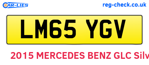 LM65YGV are the vehicle registration plates.