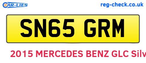 SN65GRM are the vehicle registration plates.