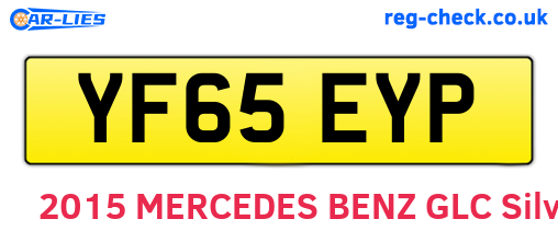 YF65EYP are the vehicle registration plates.