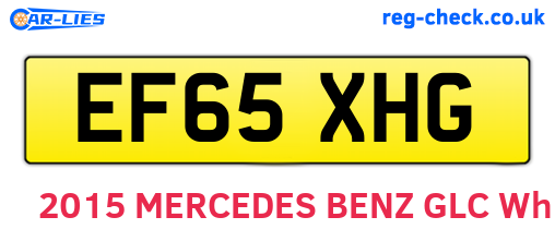 EF65XHG are the vehicle registration plates.