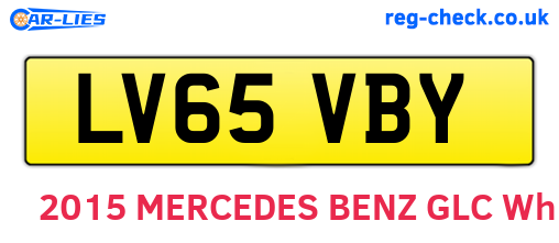 LV65VBY are the vehicle registration plates.