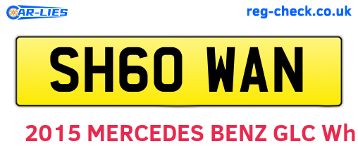 SH60WAN are the vehicle registration plates.