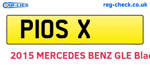 P1OSX are the vehicle registration plates.