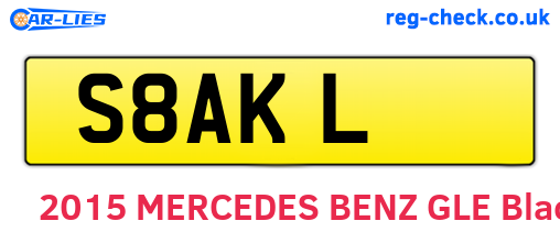 S8AKL are the vehicle registration plates.