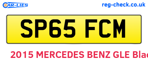 SP65FCM are the vehicle registration plates.