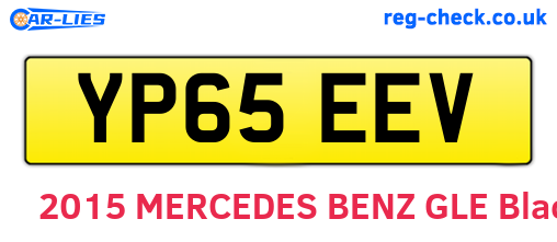 YP65EEV are the vehicle registration plates.