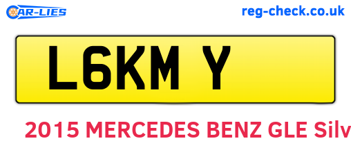 L6KMY are the vehicle registration plates.