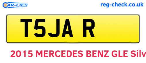 T5JAR are the vehicle registration plates.