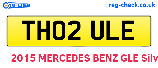 TH02ULE are the vehicle registration plates.