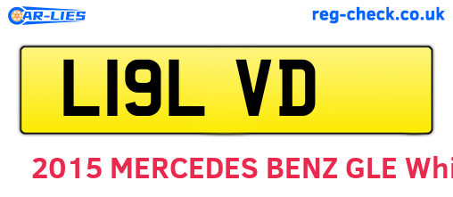L19LVD are the vehicle registration plates.