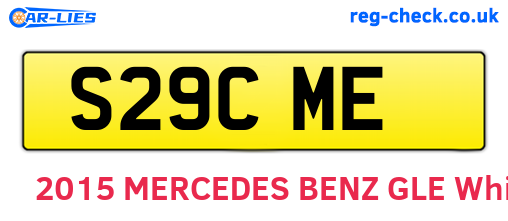 S29CME are the vehicle registration plates.