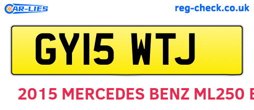 GY15WTJ are the vehicle registration plates.