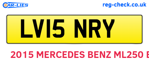 LV15NRY are the vehicle registration plates.