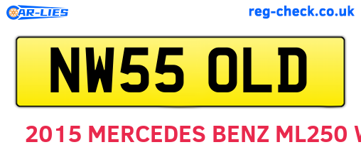 NW55OLD are the vehicle registration plates.