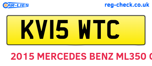KV15WTC are the vehicle registration plates.