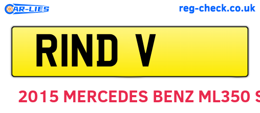 R1NDV are the vehicle registration plates.