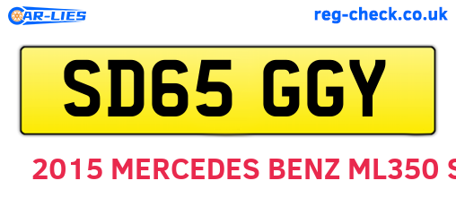 SD65GGY are the vehicle registration plates.