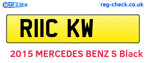 R11CKW are the vehicle registration plates.