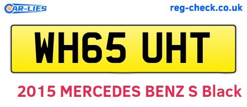 WH65UHT are the vehicle registration plates.