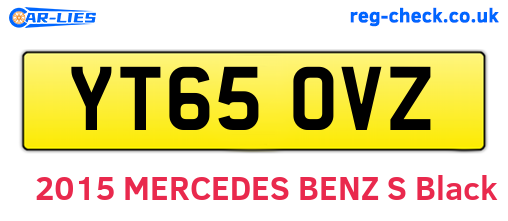 YT65OVZ are the vehicle registration plates.