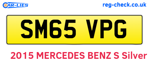 SM65VPG are the vehicle registration plates.