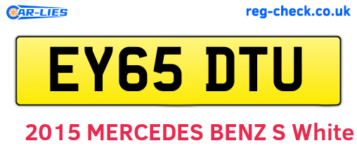 EY65DTU are the vehicle registration plates.