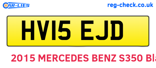 HV15EJD are the vehicle registration plates.