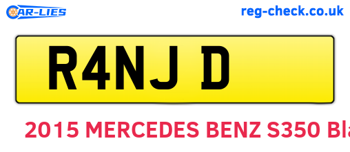 R4NJD are the vehicle registration plates.