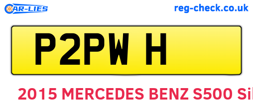 P2PWH are the vehicle registration plates.