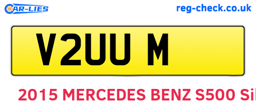 V2UUM are the vehicle registration plates.