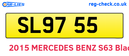 SL9755 are the vehicle registration plates.