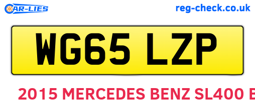 WG65LZP are the vehicle registration plates.