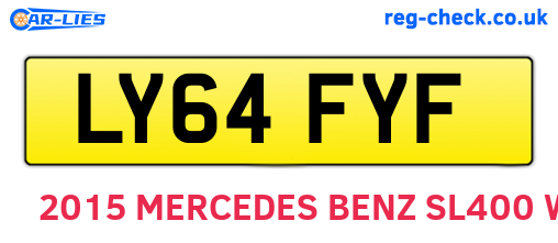 LY64FYF are the vehicle registration plates.