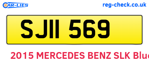 SJI1569 are the vehicle registration plates.