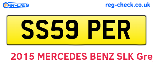 SS59PER are the vehicle registration plates.