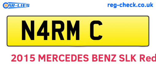 N4RMC are the vehicle registration plates.