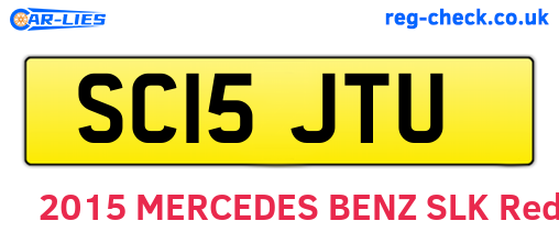 SC15JTU are the vehicle registration plates.