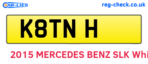 K8TNH are the vehicle registration plates.