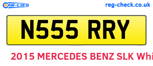N555RRY are the vehicle registration plates.