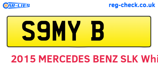 S9MYB are the vehicle registration plates.